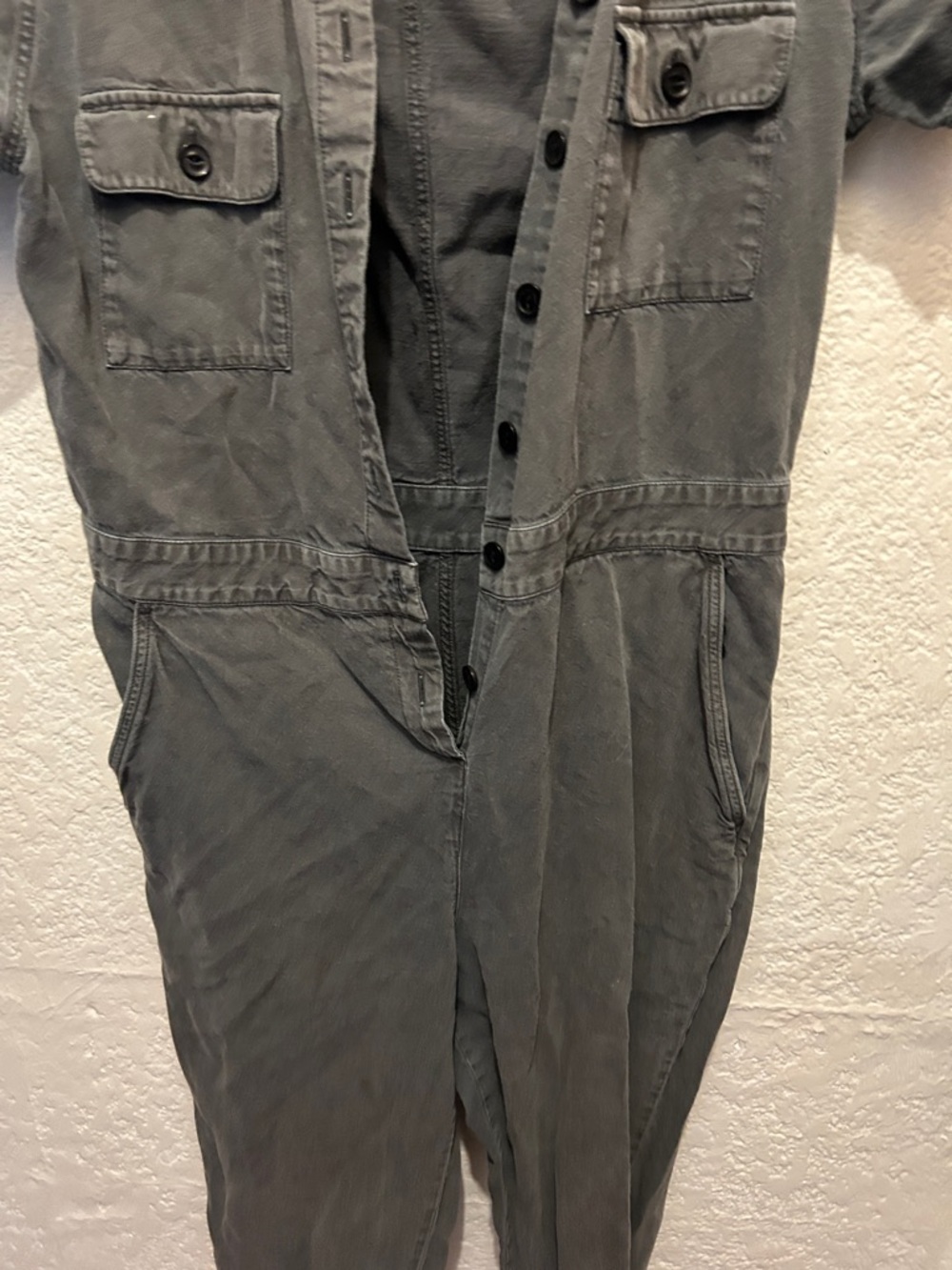 Outerknown Charcoal Gray Collared Shirt Jacket - Picture 4 of 6